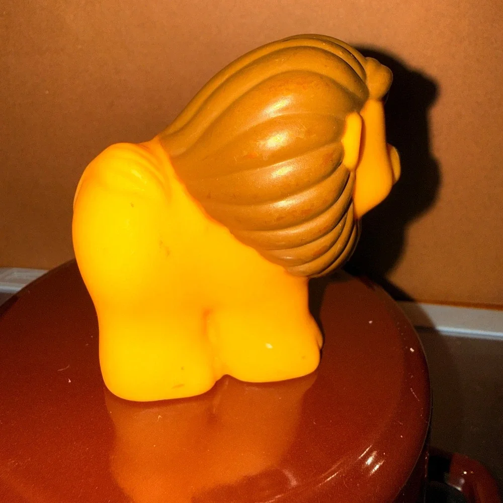 Fisher-Price Little‎ People Lion Toy Kids OS Yellow Good 2007 Zoo Safari